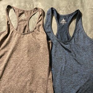 NWOT Icyzone tank tops bundle XL. Gray & blue